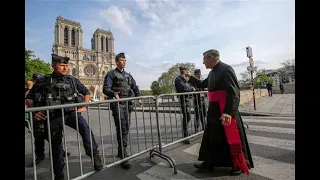 Good Friday Way of the Cross Procession by Notre-Dame in Paris