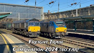 Freight Locomotive Compilation at Carlisle Railway Station 2024 (so far) #compilation #trainspotting