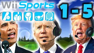 US Presidents Play Wii Sports Golf 1-5