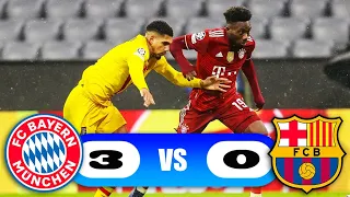 Bayern Munich vs Barcelona 3-0 Highlights & Goals - Champions League 2021-2022