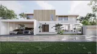 MINIMALIST 2 STOREY 3 BEDROOM HOUSE WITH POOL