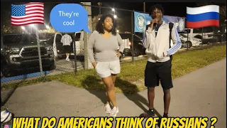 What Do Americans Think Of Russians | Public Interview 2023| TRUESPIRITGANG