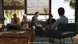 Michael's family therapy session scene - GTA V