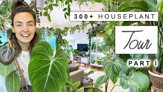 300+ Houseplant Tour 🌿 2023 Plant Collection Home Tour (Rare and Common) 🌱 PART 1