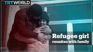 Afghan girl lost amid violence at the Greek border reunites with family