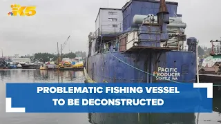 Once an eyesore in Tacoma's Foss Waterway, problematic former fishing vessel to be deconstructed