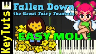 Fallen Down the Great Fairy Fountain [Undertale//Zelda] - Easy Mode [Piano Tutorial] (Synthesia)