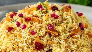 Persian Saffron Rice with Apricot