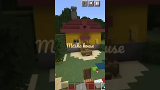 Masha house #minecraft #shorts #short