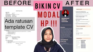 TUTORIAL MEMBUAT CV LAMARAN KERJA MENGGUNAKAN HP