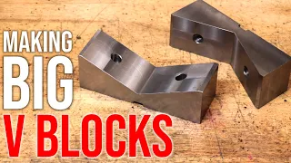 Making a BIG  Set of V Blocks for the Milling Machine | Vise Jaws