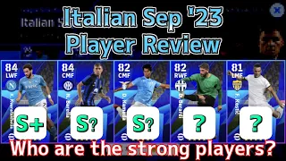 Italian Sep '23 Player Review│ eFootball Mobile 2024