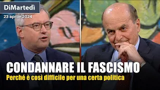 Pierluigi Bersani e Alessandro Barbero a DiMartedì sulla condanna al fascismo