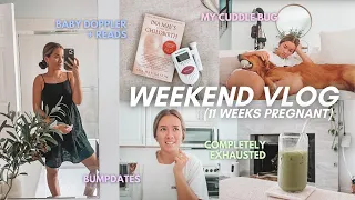 *realistic* weekend in my life at home! (in the 1st trimester lol)