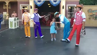 My niece at Disneyland with the Dapper Dans! 2014