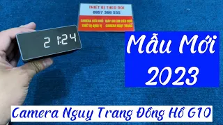 Camera Đồng Hồ Để Bàn G10 Mẫu Mới 2023 , Camera Ngụy Trang Quay Đêm Xem Trên Điện Thoại Tốt Nhất