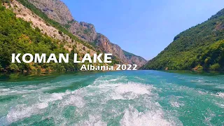 Lake Koman, Albania 2022 on motorcycle