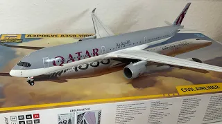 Assembly / Zvezda 1/144 scale Airbus A350-1000 Qatar Airways