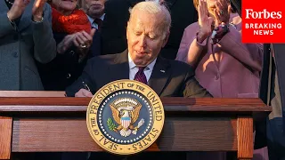 Everything In $1.2 Trillion Infrastructure Bill Biden Signed: New Roads, Electric School Buses, More