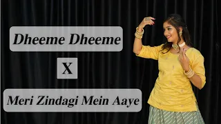 Dheeme Dheeme (Zubeidaa) X Meri Zindagi Mein Aaye Ho | Wedding Dance for Bride | DhadkaN Group-Nisha