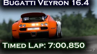 Gran Turismo 7: Nürburgring Timed Lap - Bugatti Veyron 16.4 | 7:00.850 #nürburgringnordschleife