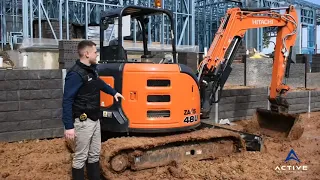 Concrete Sleeper Retaining Walls - Job site overview, Craigburn Farm, Adelaide, South Australia.