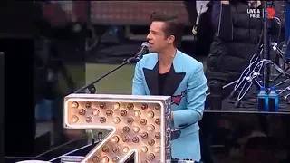 The Killers pre-game entertainment at the 2017 AFL Grand Final