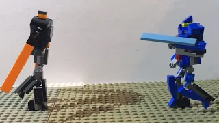 Lego Pacific Rim: Uprising - Gipsy Avenger vs Obsidian Fury (Stop Motion Short)