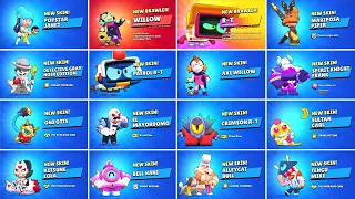All New Brawlers & Skins Unlock Animation | Mystery At The Hub