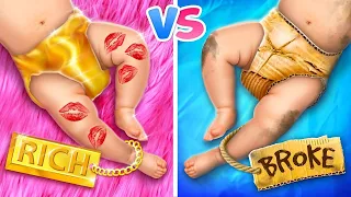 Fui Trocada Com Um Bebê Bilionário Na Maternidade! Família Rica vs Família Pobre por RATATA COOL