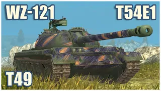 WZ-121, T54E1 & T49 • WoT Blitz Gameplay