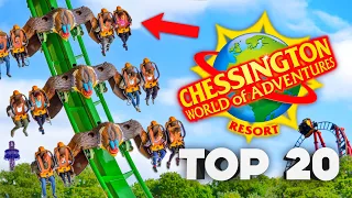 TOP 20 BEST RIDES at Chessington World of Adventures!!