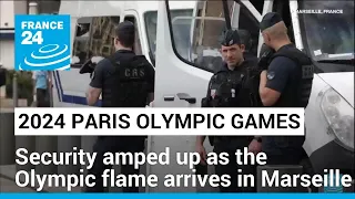 Security amped up as the Olympic flame arrives in Marseille for the 2024 Paris Games • FRANCE 24