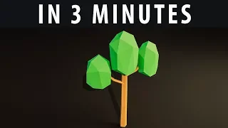 How To Create A Low Poly Tree In 3 Minutes [Tutorial]