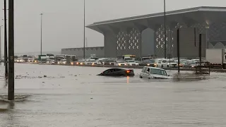 After heavy rain in jeddah