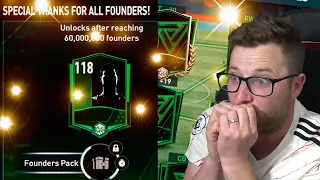New Founder Rewards, 110-112 Packs, and a Massive 119 OVR Pull on FIFA Mobile!
