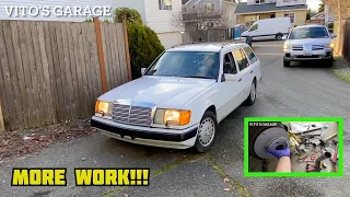 1992 Mercedes 300TE New Rear Brake Hoses, Pads & Rotors, Fuel Vent Valve, Sunroof Lubrication