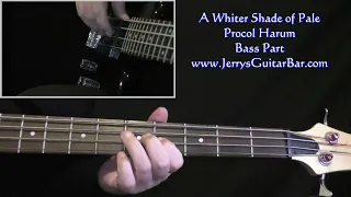 Procol Harum A Whiter Shade of Pale - Bass Guitar Play Thru