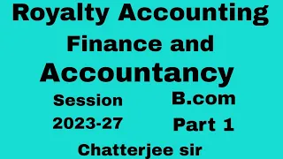 # B.com Part 1 Session 2023-26  Financial Accounting Class || SM Sukla Book 📚