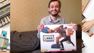 Собираем робота! - распаковка и знакомство с Nintendo Labo в реальном времени!