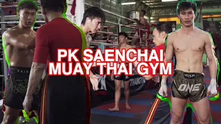 BRUTAL Muay Thai Training at PK SAENCHAI GYM