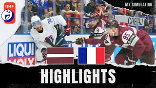 HIGHLIGHTS: LATVIA VS FRANCE | 2024 #MENSWORLDS SIMULATION