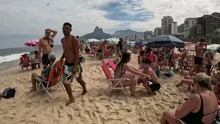 Leblon Beach Adventure: 4K Tour of Rio's Hottest Beaches 2024 🌴