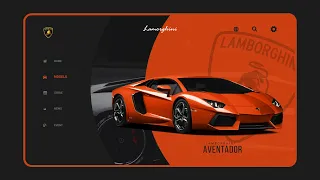 Lamborghini Website redesign in Adobe XD.