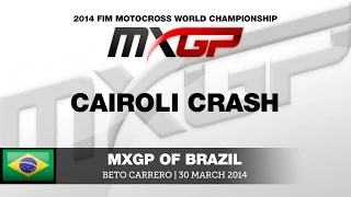 MXGP of Brazil 2014 Antonio Cairoli Crash - Motocross