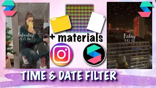 How To Create Day & Time Instagram FILTER + Interactions | Spark AR Studio Tutorial + Materials