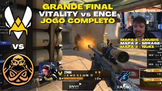 VITALITY vs ENCE - JOGO COMPLETO (Todos os Mapas) Grande Final Gamers8 2023