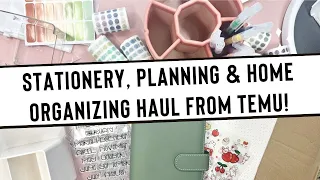 Stationery, Planning & Home Organizing Haul from Temu!