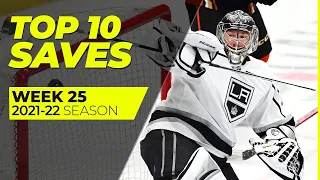 Топ-10 голов 25-й недели сезона 2021-22 / Top 10 Saves from Week 25 of the 2021-22 NHL Season