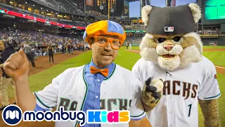 Blippi Visits a Baseball Stadium | Playground for Children | Baby Cartoon | Moonbug Kids